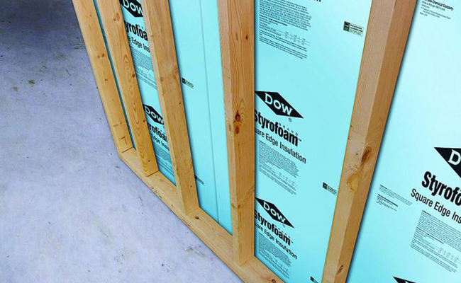 Rigid Foam Panel Insulation by Dow Blue Styrofoam